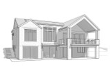 Contemporary House Plan - Oakhaven 39723 - Rear Exterior