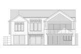 Contemporary House Plan - Oakhaven 39723 - Rear Exterior