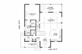 Cottage House Plan - Southern Grove 74694 - 1st Floor Plan