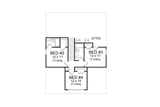 Secondary Image - Bungalow House Plan - Brewton 18747 - 2nd Floor Plan