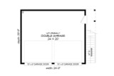 Traditional House Plan - Wesley Garage 30328 - 1st Floor Plan
