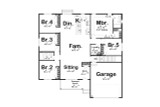 Craftsman House Plan - Blue Castle 46333 - 1st Floor Plan