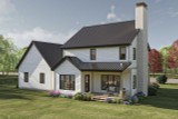 Modern House Plan - Elk Ridge 64128 - Rear Exterior