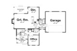 Modern House Plan - Elk Ridge 64128 - 1st Floor Plan