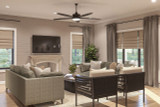 Modern House Plan - Elk Ridge 64128 - Great Room