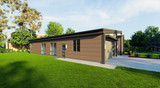 Contemporary House Plan - Lakeside 53945 - Left Exterior