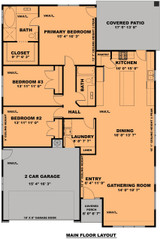 Contemporary House Plan - Lakeside 53945 - 1st Floor Plan