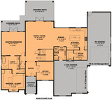 Craftsman House Plan - The GEM 87323 - 1st Floor Plan