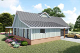 Farmhouse House Plan - Willow Farmhouse 28751 - Left Exterior
