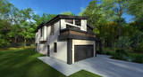 Contemporary House Plan - Lakefront 68194 - Left Exterior