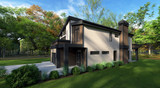 Contemporary House Plan - Lakefront 68194 - Right Exterior