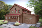 Farmhouse House Plan - Weekend Barndominium 51666 - Front Exterior
