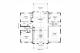Farmhouse House Plan - Weekend Barndominium 51666 - 1st Floor Plan