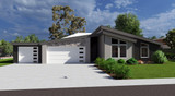 Contemporary House Plan - The Executive 23033 - Front Exterior