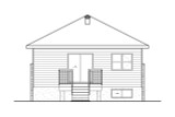 Secondary Image - Modern House Plan - 19822 - Rear Exterior