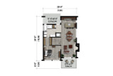 European House Plan - 89194 - 1st Floor Plan