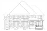 European House Plan - 76821 - Rear Exterior