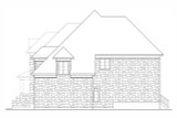 European House Plan - 76821 - Right Exterior