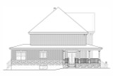 European House Plan - 58826 - Left Exterior