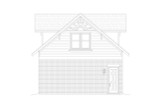 Colonial House Plan - Wulfenstein Garage 66313 - Rear Exterior