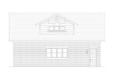 Colonial House Plan - Wulfenstein Garage 66313 - Left Exterior