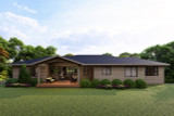 Contemporary House Plan - Calistoga 13151 - Rear Exterior