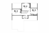 Craftsman House Plan - Simpson 87483 - 2nd Floor Plan