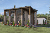 Contemporary House Plan - Maroon Bells 14096 - Right Exterior
