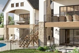 European House Plan - Moraine Valley 92936 - Rear Exterior