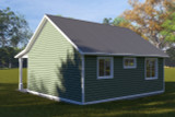 Farmhouse House Plan - Ensign ADU 37186 - Rear Exterior