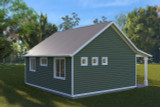 Farmhouse House Plan - Ensign ADU 37186 - Left Exterior