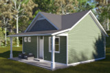 Farmhouse House Plan - Ensign ADU 37186 - Right Exterior