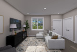 Farmhouse House Plan - Ensign ADU 37186 - Living Room