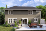Craftsman House Plan - Crofts 78526 - Rear Exterior