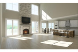 Secondary Image - Farmhouse House Plan - 41817 - Great Room