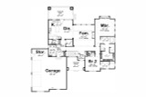 Craftsman House Plan - Langley 58366 - 1st Floor Plan