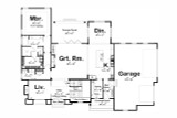 Modern House Plan - Chadbourne 51114 - 1st Floor Plan