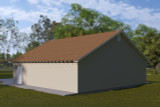 Secondary Image - Traditional House Plan - Joyce Garage 95980 - Right Exterior