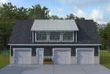 Farmhouse House Plan - King Garage 74118 - Front Exterior