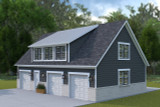 Farmhouse House Plan - King Garage 74118 - Front Exterior