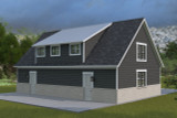 Farmhouse House Plan - King Garage 74118 - Left Exterior