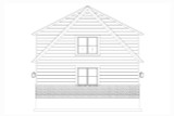 Farmhouse House Plan - King Garage 74118 - Left Exterior