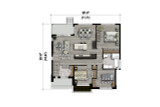 Modern House Plan - 40535 - 1st Floor Plan