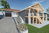 Cottage House Plan - Driftwood Edge 21834 - Rear Exterior