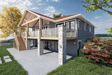 Cottage House Plan - Driftwood Edge 21834 - Rear Exterior