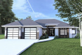 Modern House Plan - 14372 - Front Exterior