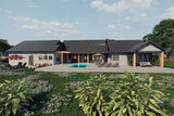 Farmhouse House Plan - Ironwood Haven 25889 - Rear Exterior