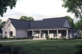 Farmhouse House Plan - Harrison 53603 - Rear Exterior
