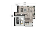 Modern House Plan - 22462 - 1st Floor Plan