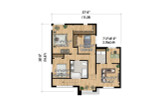 Secondary Image - Modern House Plan - 24854 - 2nd Floor Plan